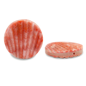 Perle Muschel 20mm Red