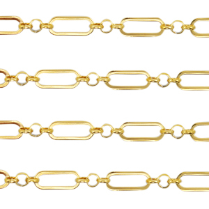 Zubeh&ouml;r aus Stainless Steel - Rostfreiem Stahl Gliederkette Gold