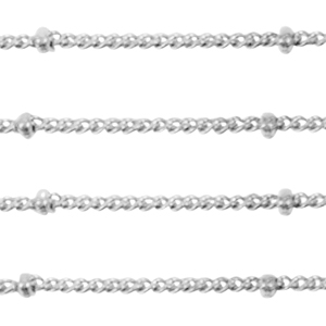 Zubeh&ouml;r aus Stainless Steel - Rostfreiem Stahl Gourmet Gliederkette Kugel Silber