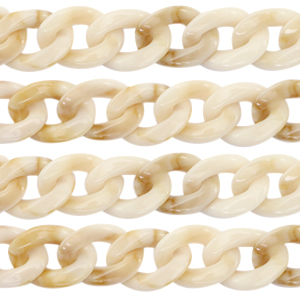 Acryl-Glieder 22mm Beige