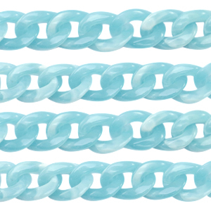 Acryl-Glieder 19mm Light blue