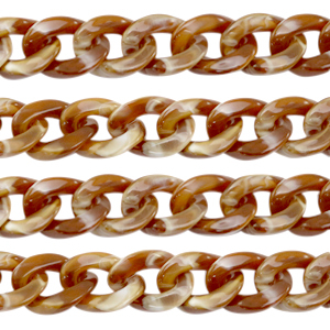 Acryl-Glieder 19mm Brown