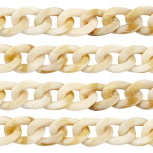 Acryl-Glieder 19mm Beige