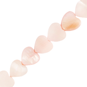 Perle Muschel Herz Soft pink