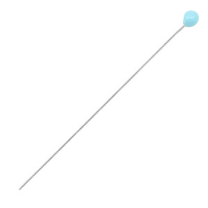 Zubeh&ouml;r Metall DQ Nietstifte 52mm Antik silber-light blue (Nickelfrei)