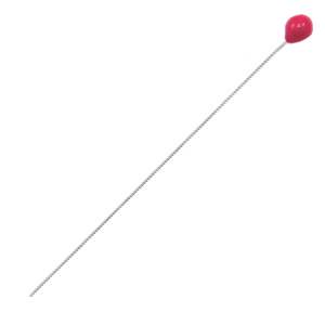 Zubeh&ouml;r Metall DQ Nietstifte 52mm Antik silber-cherry red (Nickelfrei)
