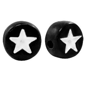 Acryl Buchstaben star Black-white
