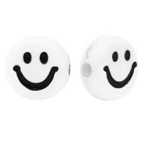 Acryl Buchstaben Smiley White-black