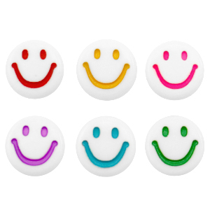 Acryl Buchstaben Smiley White-multicolour