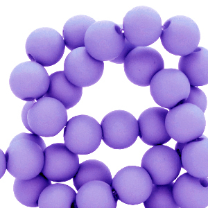 6 mm Perlen aus Acryl matt Ultra violet purple