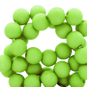 6 mm Perlen aus Acryl matt Spring green