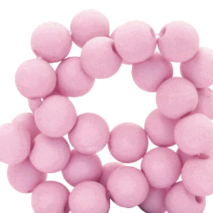 4 mm Perlen aus Acryl matt Lilac rose