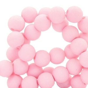 4 mm Perlen aus Acryl matt Light rose