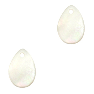 Anh&auml;nger Muschel Special Drop White (Naturliche Farbe Muschel)