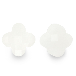 Facetten Perlen Fashion Clover White