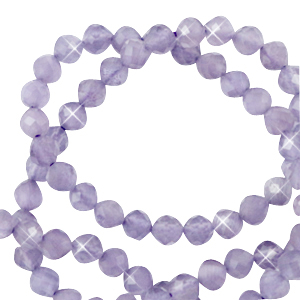 Perlen Naturstein Cat's Eye Facett geschliffen 2mm Brave purple