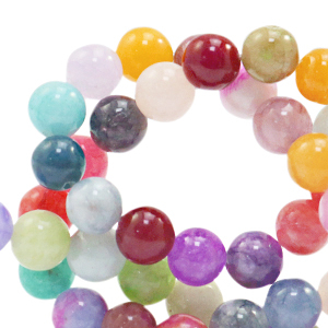 8 mm Perlen Naturstein Jade Multicolour