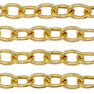 Zubeh&ouml;r aus Stainless Steel - Rostfreiem Stahl Gliederkette Ankerkette Gold