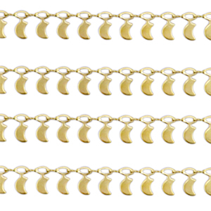 Zubeh&ouml;r aus Stainless Steel - Rostfreiem Stahl Moon Gold