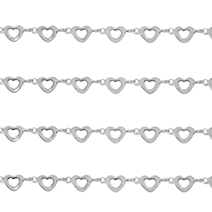 Zubeh&ouml;r aus Stainless Steel - Rostfreiem Stahl Heart Silber