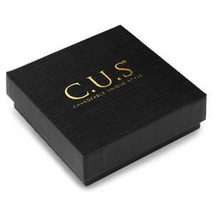 Box f&uuml;r Schmuck C.U.S&reg; 10x10cm Black-gold