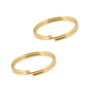 Zubeh&ouml;r aus Stainless Steel - Rostfreiem Stahl Spaltring 10mm Gold