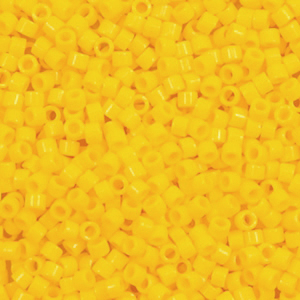 Miyuki Perlen 11/0 delica's Opaque canary yellow DB-1132