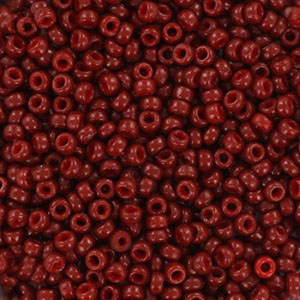 Miyuki 11/0 Rocailles Duracoat opaque maroon red 11-4470