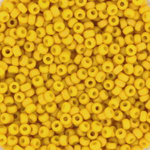 Miyuki 11/0 Rocailles Opaque matte canary yellow 11-2311