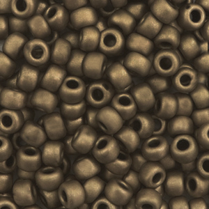 Miyuki 6/0 Rocailles Metallic matte dark bronze 6-2006