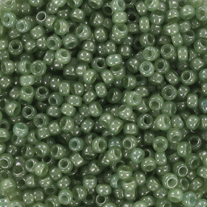 Miyuki 11/0 Rocailles Ceylon translucent sage green 11-2375