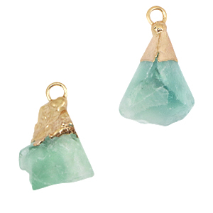 Anh&auml;nger Naturstein Aventurinquarz Crysolite green-gold