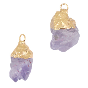 Anh&auml;nger Naturstein Purple-gold