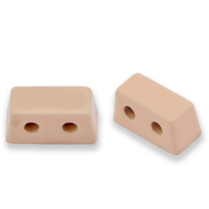 Tile bead Rechteck Dusty rose