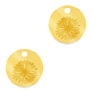 Anh&auml;nger Plexx 12mm Geburtsblume September-Aster Gold