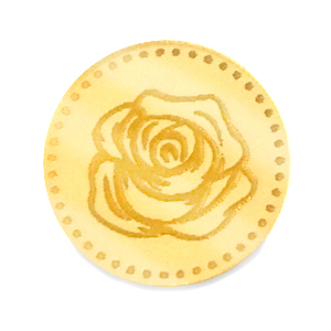 Cabochons Plexx 20mm Geburtsblume Juni-Rose Gold