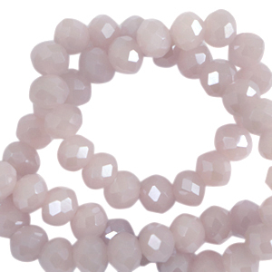 Facetten Top Glas Perlen 8x6mm Rondellen Mystic violet-pearl shine coating
