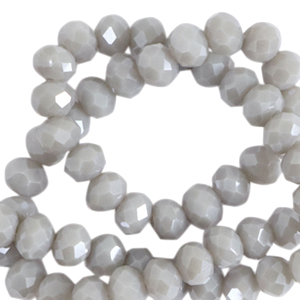 Facetten Top Glas Perlen 6x4mm Rondellen Purple haze-pearl shine coating