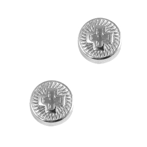 Schieber Metall DQ Kreuz 8mm Antik silber (Nickelfrei)