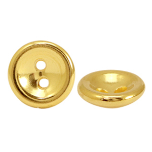 Perle Metall DQ Knopf 10mm Gold (Nickelfrei)