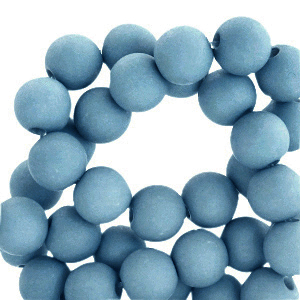 4 mm Perlen aus Acryl matt Glacier blue