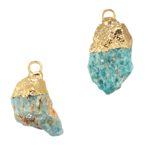 Anh&auml;nger Naturstein Apatit Meridian blue-gold