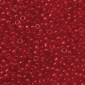 Miyuki 11/0 Rocailles Transparent ruby red 11-141