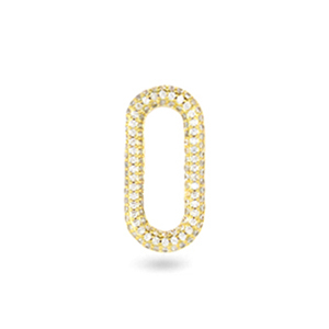 Zirconia Oval Zwischenst&uuml;ck Gold
