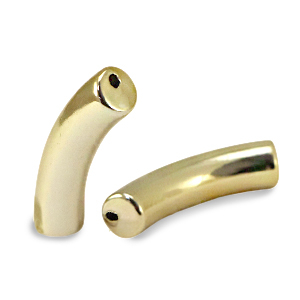 Perlen aus Acryl Tube Gold