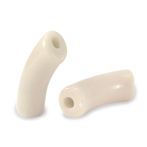 Perlen aus Acryl Tube Latte beige