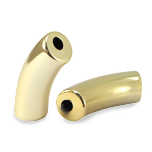 Perlen aus Acryl Tube Gold
