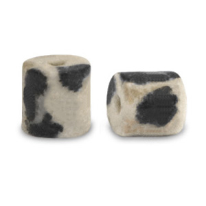 Disc natursteinperlen Dalmatiner Jaspis 4x4mm Greige