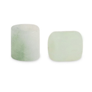 Disc natursteinperlen Seraphinit und Marmor 4x4mm Glacier green