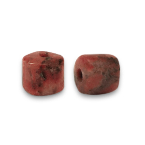 Disc natursteinperlen Graniet 4x4mm Terracotta brown